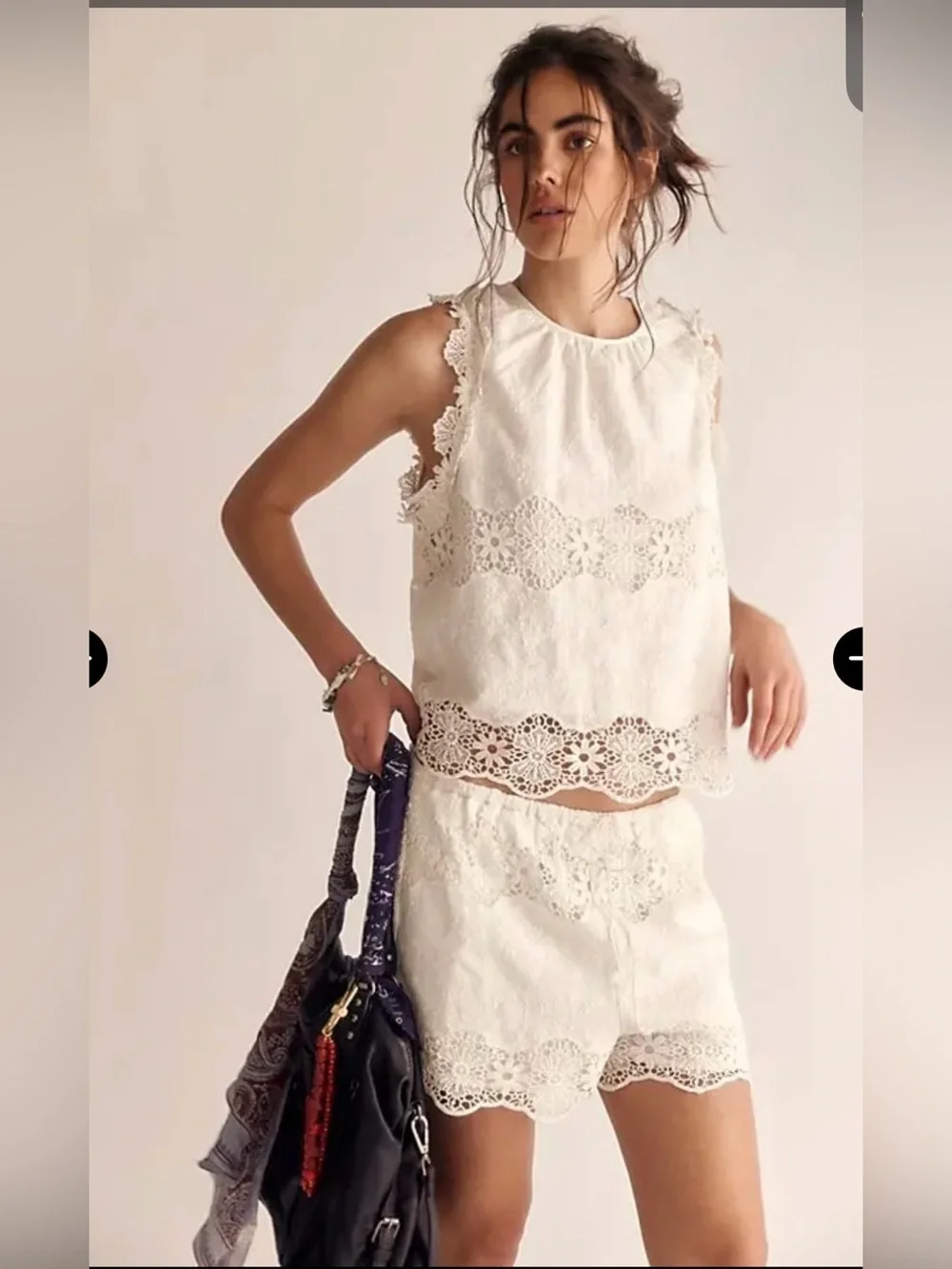 Free People Ashtin Set in Ivory **Gorgeous!!**